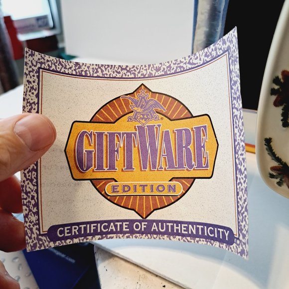 BUDWEISER 2000 Holiday STEIN Beer MUG "Holiday in the Mountains" New in Box COA - Picture 9 of 14